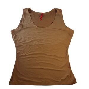 Spanx Thinstincts Tank Top Chestnut Brown Smoothing Shapewear Camisole 1X 1TG
